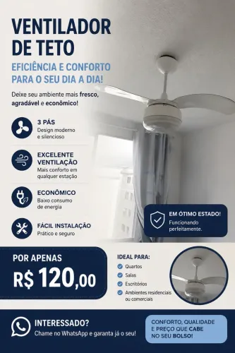 Ventilador de teto 