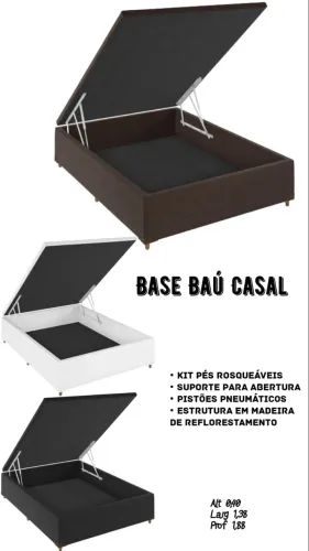 Base baú casal