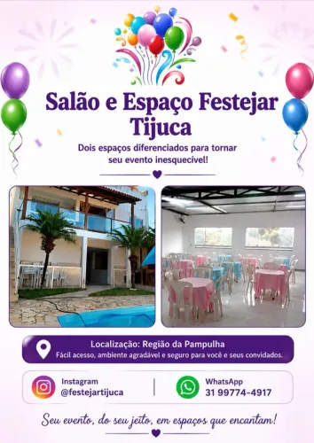 Espaço de festa região da Pampulha