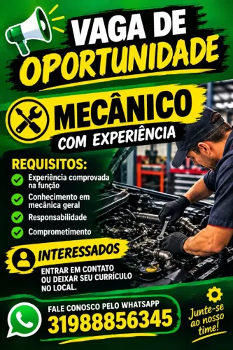 Vaga mecânico 