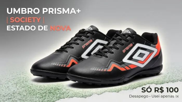 Chuteira Society Umbro Prisma Tamanho 41