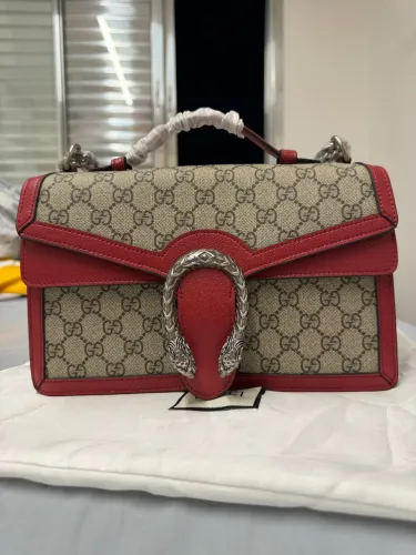 Bolsa grande qualidade italiana gucci em couro legítimo modelo dionysus