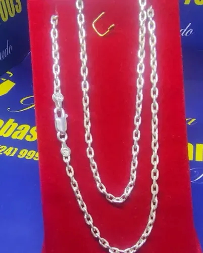 Cordão Elos Cadeado Cartier Prata 925 Peso 9.00 Gramas 50 Cm 3 mm                         