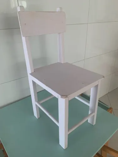 Cadeira cadeirinha infantil de madeira altura do assento 30 cm