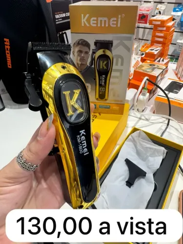 Maquina de cortar cabelo kemei profissional