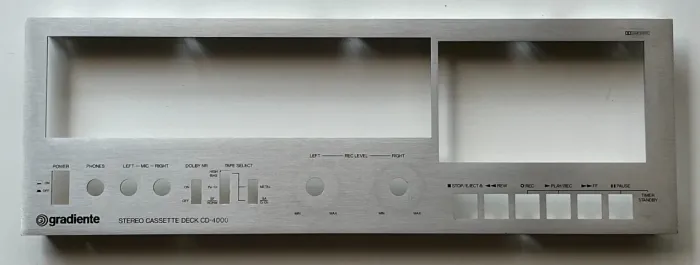 Tape Deck Gradiente CD-4000 - Painel Frontal