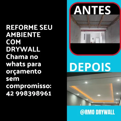 Reforme sua casa ou empresa com drywall