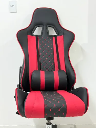 Cadeira Gamer Ergonômica Preta e Vermelha