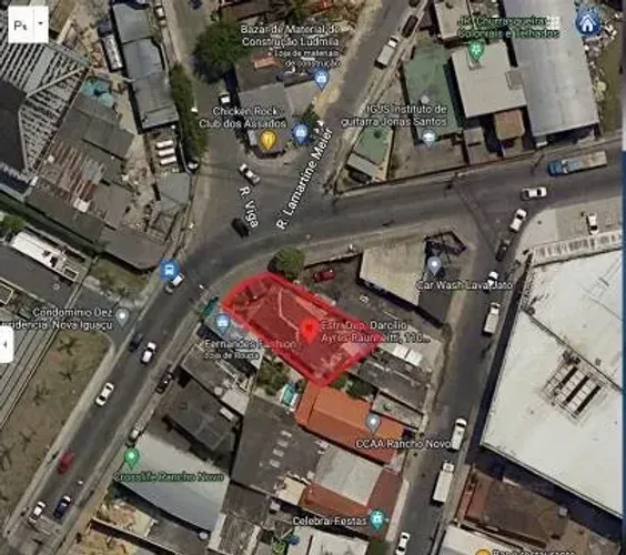 Terreno Centro do Rancho Novo  na rua  Principal Esquina - Nova Iguaçu - RJ