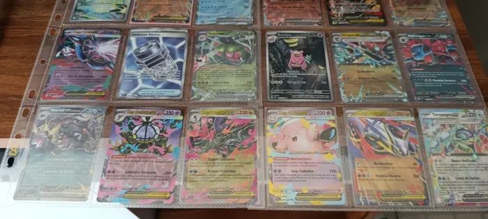 Lote Pokémon TCG 530 CARTAS EX REGULARES | 105 CARTAS FULL ARTES E ILUSTRAÇÕES RARAS
