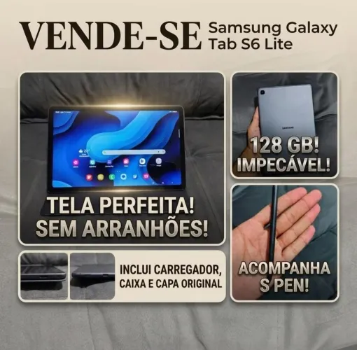 VENDE-SE TABLET SAMSUNG GALAXY TAB S6 LITE