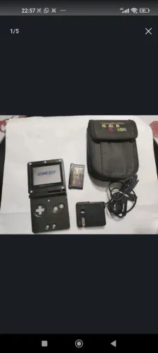 Game boy advanced SP Vintage cor preto edição limitada