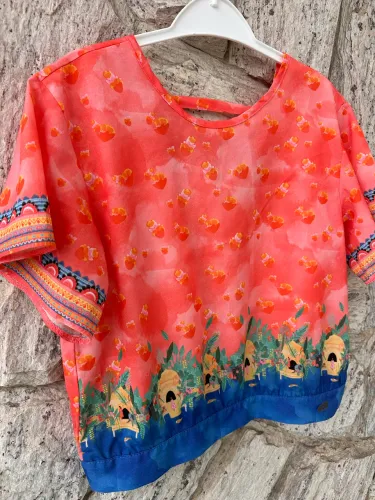 Blusa menina Alphabeto infantil