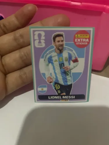 Figurinha legend Lionel Messi Panini Extra Sticker