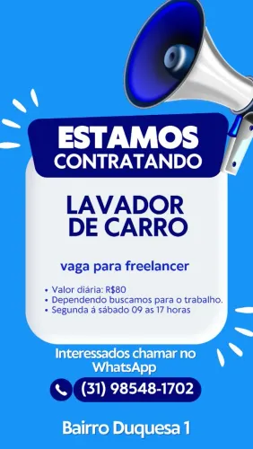 Precisa - se de lavador