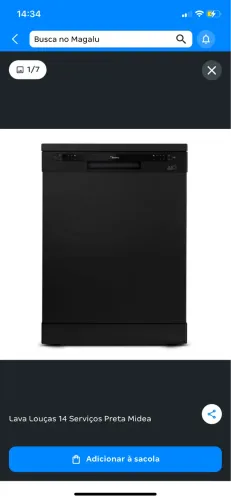 NOVA Lava louças 14 serviços midea