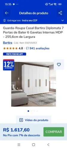 Guarda roupa novo