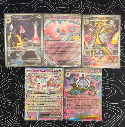 Cartas Pokémon em perfeito estado