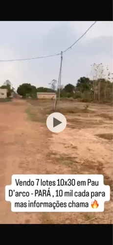 Vendo lotes em Pau d?arco Pará