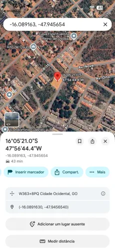 Vende-se lote ocidental  