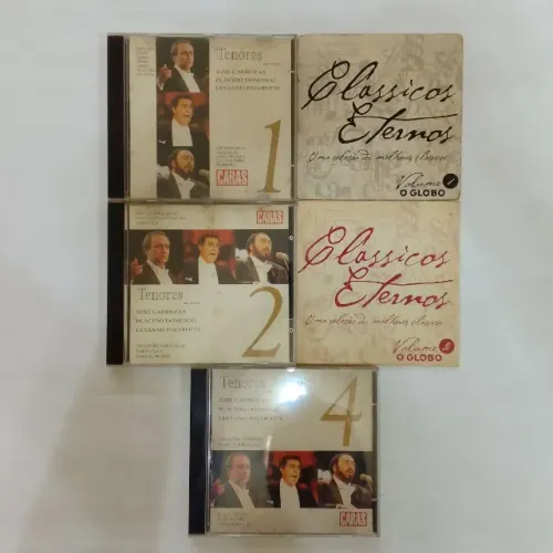 Lote com 5 Cds Usado Antigo De Músicas Clássicas