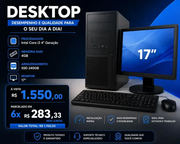 Computador i3 novo