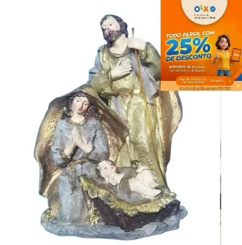 Sagrada Família Santa Imagem Estatueta Resina