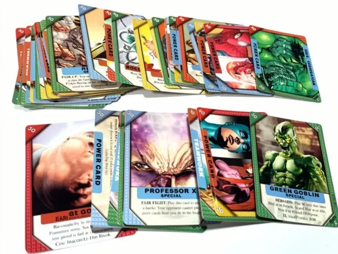 Lote cartas Marvel CCG Recharge Vs System e X-Men 2006 excelente 