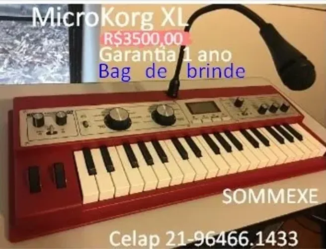 Korg Microkorg XL R$3,5k SOMMEXE celzap 21- *