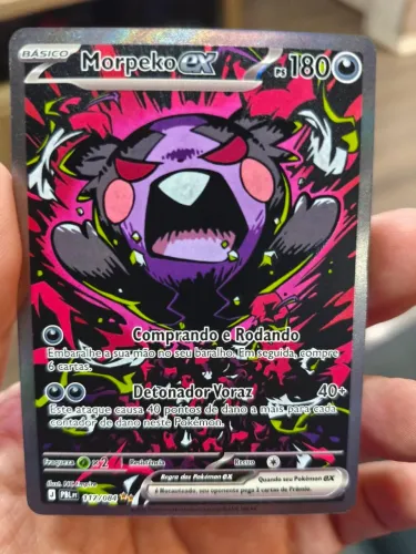 Carta Pokémon Morpeko NM ex 117/084 Rara Ilustração Especial (SIR)