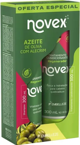 Kit Shampoo e Condicionador Novex Azeite de Oliva com Alecrim 300Ml