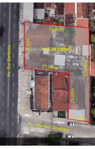 TERRENO DE ESQUINA COM 1.300 M² NAS PRINCIPAIS AVENIDAS DA TORRE
