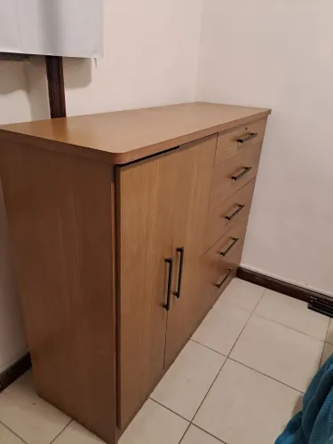 Cômoda e sapateira 5 gavetas mdf