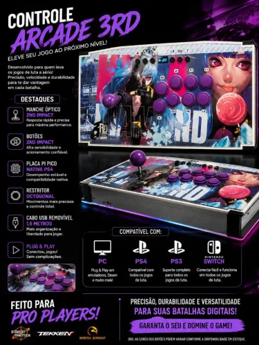 Controle Arcade Profissional