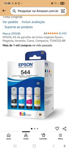 KIT DE TINTAS EPSON ORIGINAL