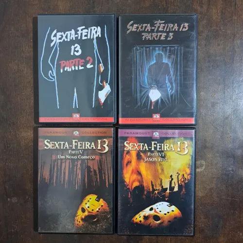 DVDs Sexta-Feira 13 - Lote com 4 Filmes de Terror