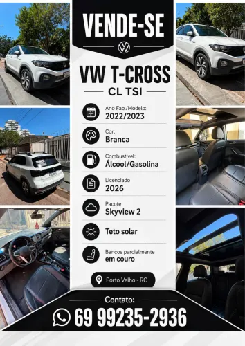 Volkswagen T-Cross Comfortline 1.0 TSI Flex 5P Aut. 2023