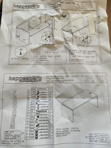 Mesa de Escritório Robusta, com dimensões 1,80 x 0,80 x 0,80 m, excelente qualidade.