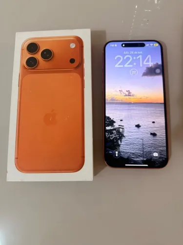 iPhone 17 Pro Max Laranja 256gb garantia e bateria 99%