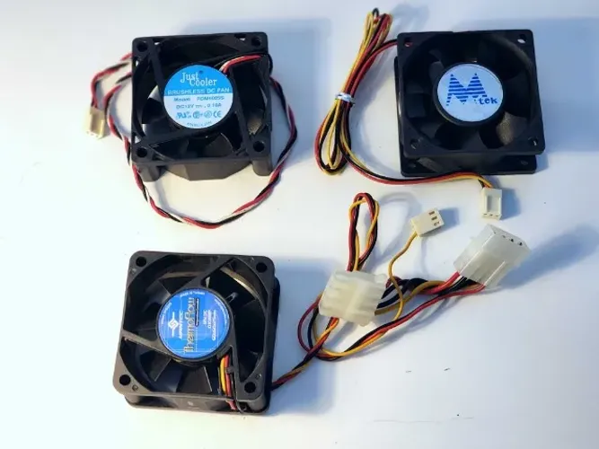 Coolers Ventoinhas 12 Volts de 60 cm Micro Ventilador Gabinete PC lote com 3