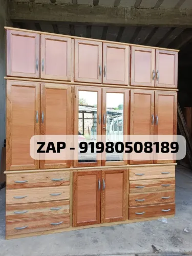 Guarda roupa casal grande madeira angelim modelo 6 portas