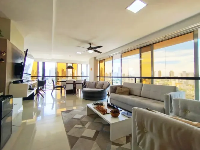 Lindo Apartamento Mobiliado  02 Suites + Escritório 02 Vagas De Garagem 110m² - Ponta Negr