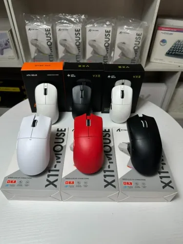 NOVO LACRADO Mouse Gamer ATK Dragonfly A9 v2 2.4ghz/Bluetooth 26.000 DPI Sensor PAW 3395