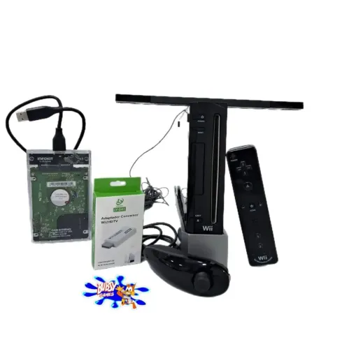  Nintendo Wii black com jogos no hd 