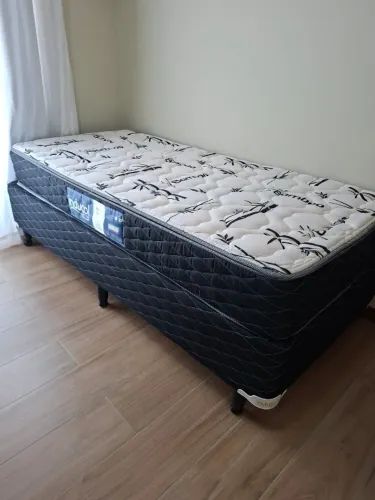 Cama Box Solteiro Inducol 88x188 x 60 (altura) Molas Ensacadas