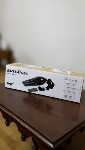 Aspirador De Pó Portátil Bas01 Pó E Água Bivolt 60w Britânia Cinza