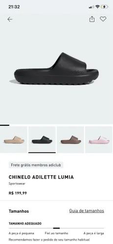 Chinelo Adidas Adilette Lumia ?