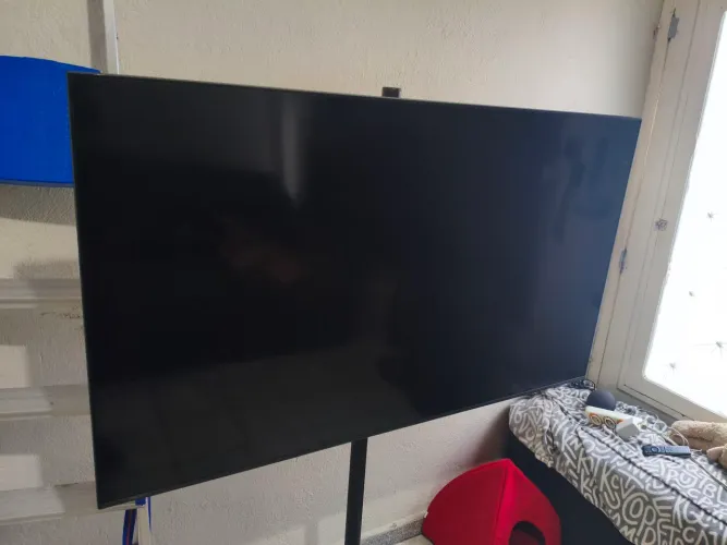 TV Samsung QLED 55 Q60C No Estado - Painel Quebrado (Placas Perfeitas)