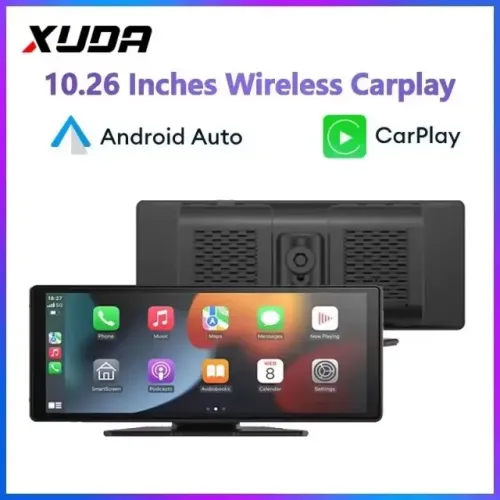 Multimídia Universal Android Auto e Apple Carplay Sem Fio Tela IPS 10.26 Polegadas