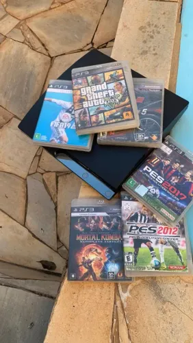 Ps3 Slim DESBLOQUEADO pronto para jogar